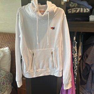 Aviator Nation Hoodie White Sz L